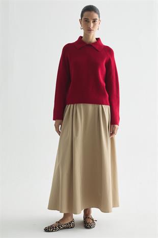 MUSE SOFT TRİKO KAZAK KIRMIZI