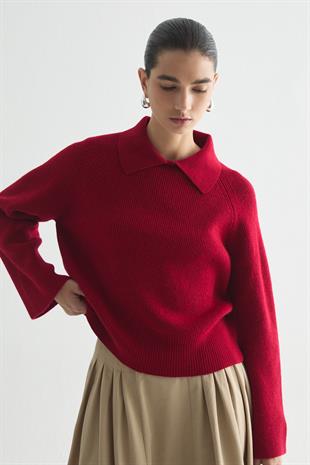 MUSE SOFT TRİKO KAZAK KIRMIZI