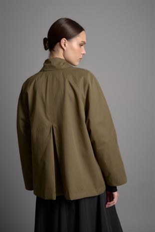 OVERSIDE SHORT TRENÇKOT HAKİ