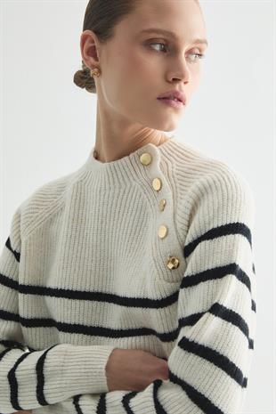 PURE TRİKO KAZAK EKRU