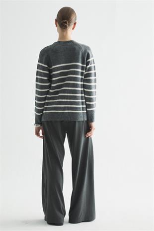 PURE TRİKO KAZAK GRİ