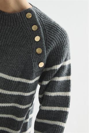 PURE TRİKO KAZAK GRİ