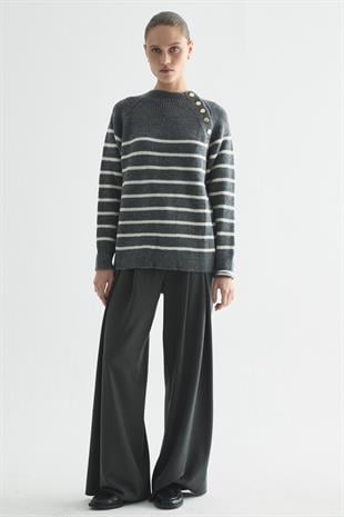 PURE TRİKO KAZAK GRİ