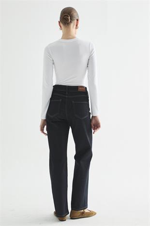 REGULAR FIT DENIM PANTOLON LACİVERT