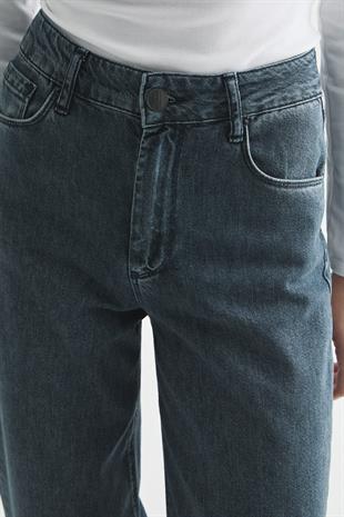 RELAXED KESİM WIDE LEG JEAN İNDİGO