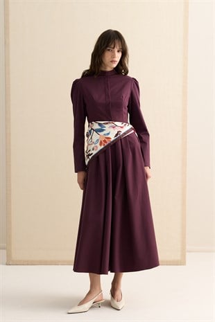ROYALTY ELBİSE BORDO