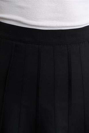 SPOR DİKİŞLİ PARÇALI ETEK SİYAH
