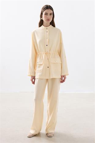 TENCEL PALAZZO PANTOLON BUTTER CREAM