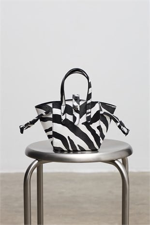 XS Antigone Çanta Zebra Desen