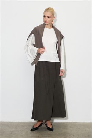 Yarasa Kol Oversize Bluz Ekru