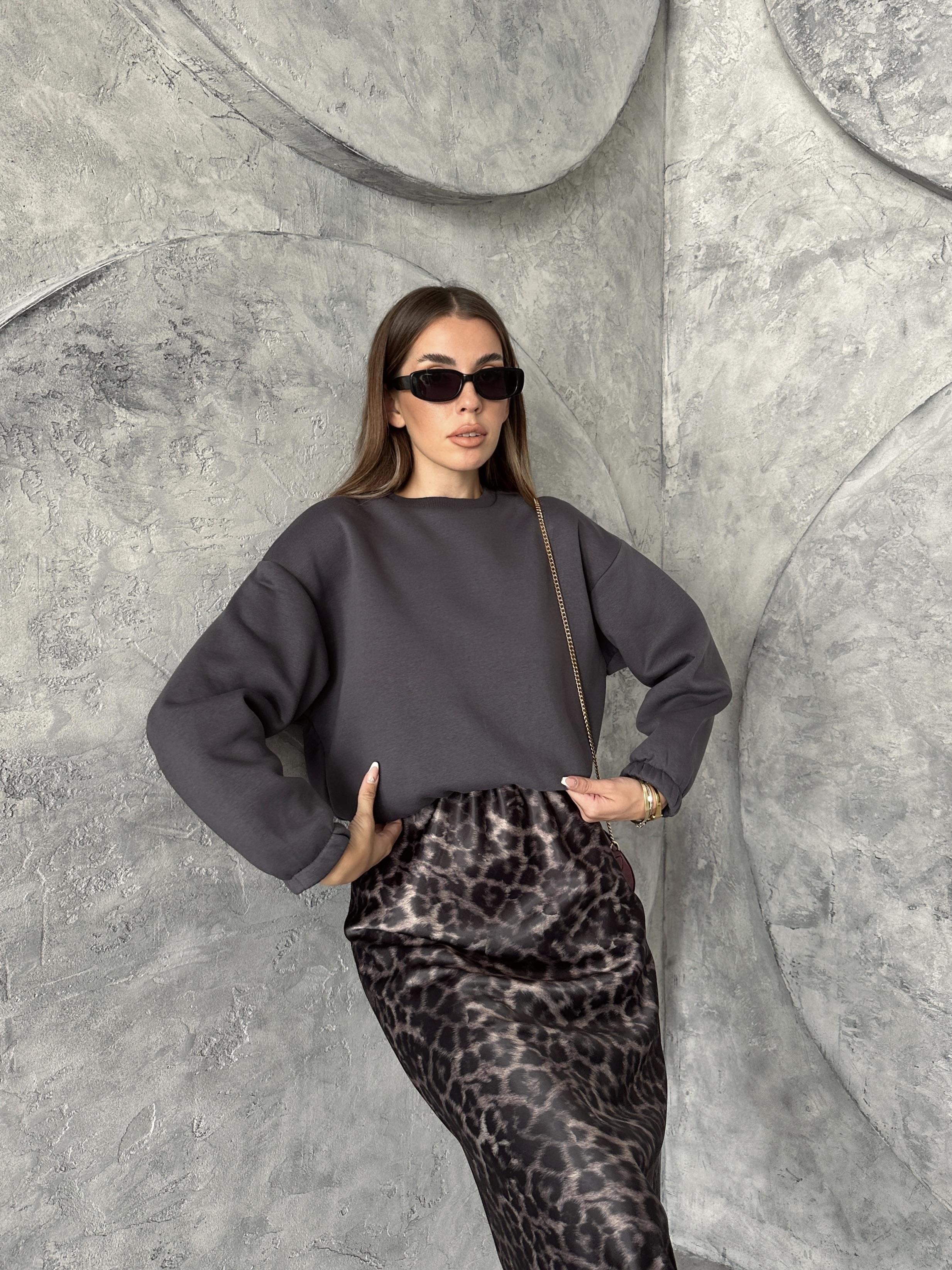 Üç İplik Beli Lastikli Sweat Gri