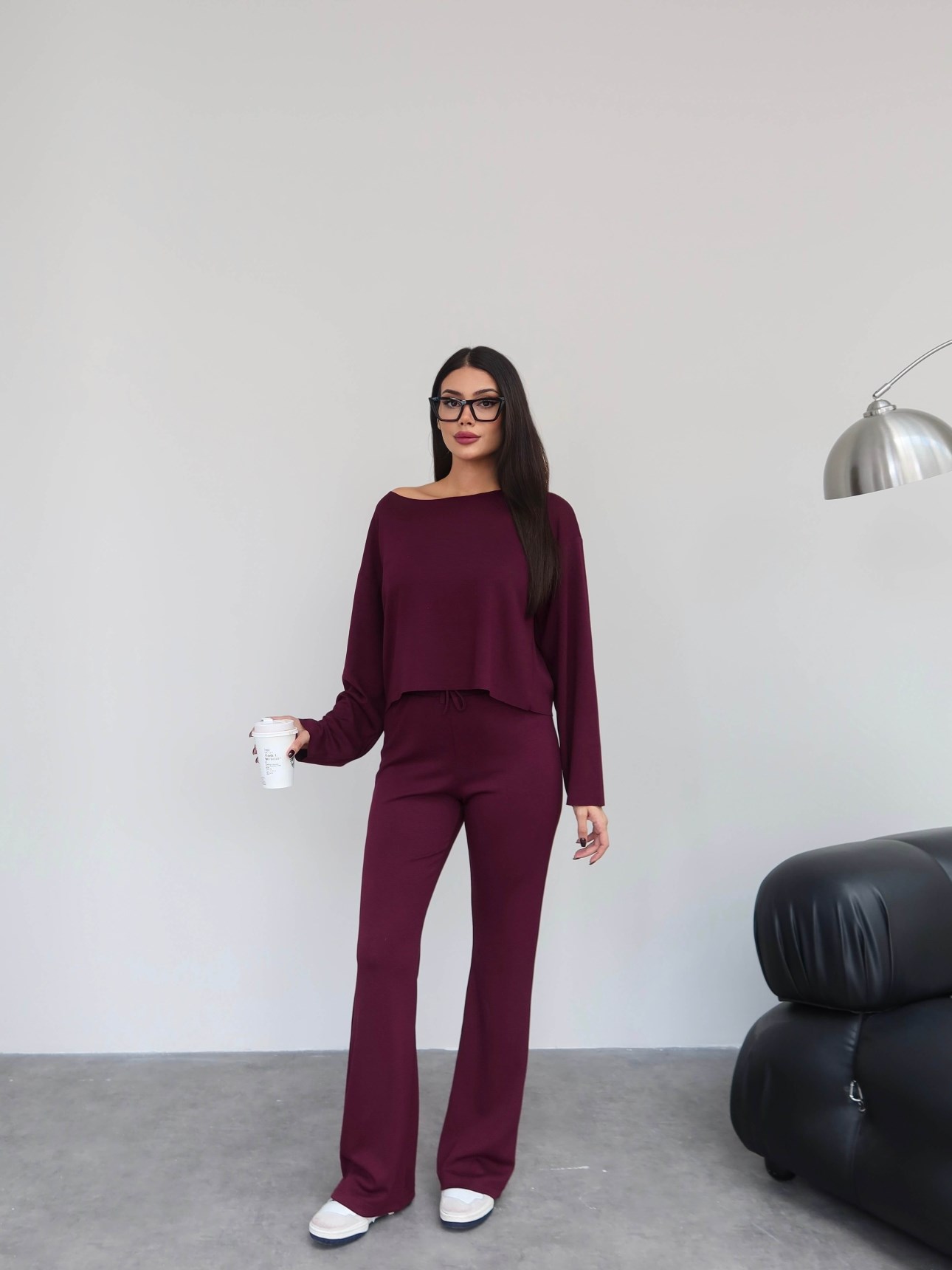 Kayık Yaka Modal Eşofman Takım