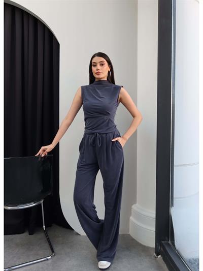 Dik Yaka Pensli Modal Takım