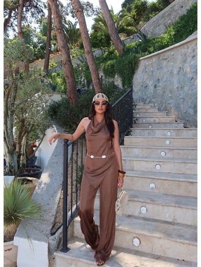 EH Collection Degaje Yaka Asimetrik Takım