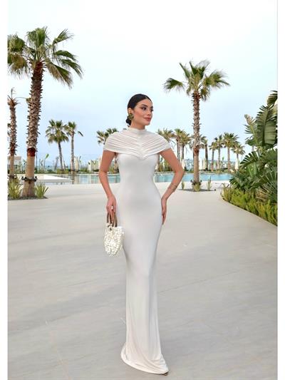 EH Collection Drape Yaka Maxi Elbise