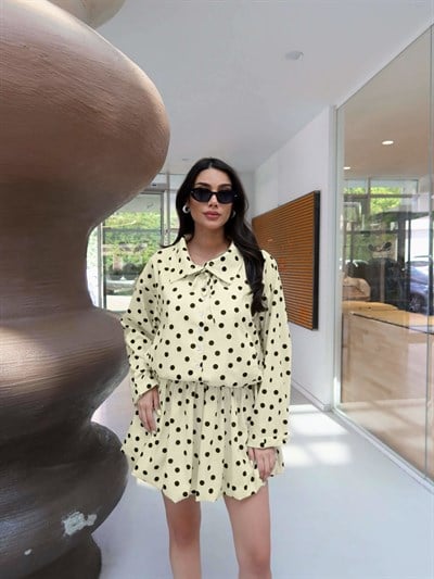 EH Collection Puantiyeli Balon Etek Takım