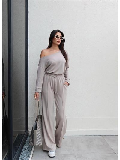 Kayık Yaka Modal Eşofman Takım