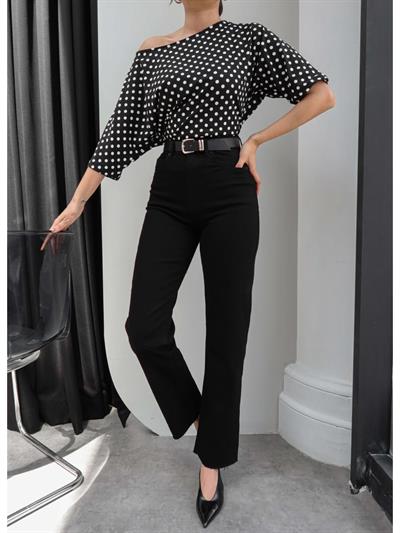 Kemerli Paça Kesik Orj Jean