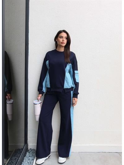 Kot Garnili Pul Detay Eşofman Takım