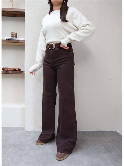 Likralı Straight Jean