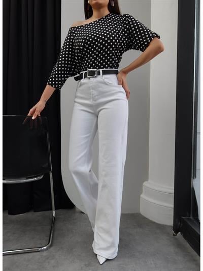 Likralı Straight Jean