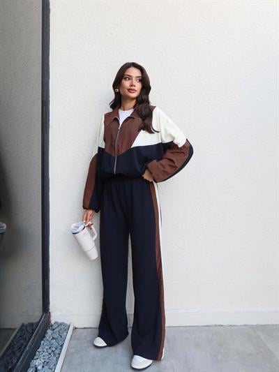 Paraşüt Detay Fermuarlı Eşofman Takım