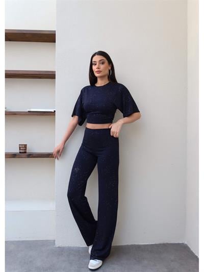 Simli Bel Büzgülü Modal Takım