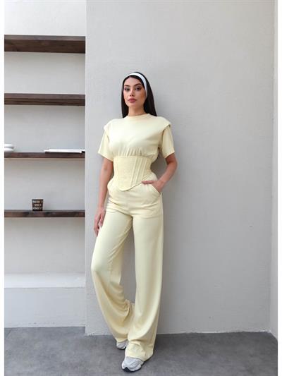 Vatkalı Korse Detay Üçlü Takım