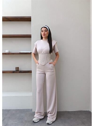 Vatkalı Korse Detay Üçlü Takım