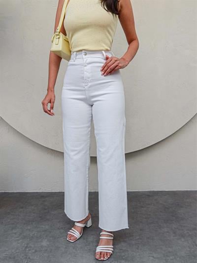 Yüksek Bel Culotte Jean