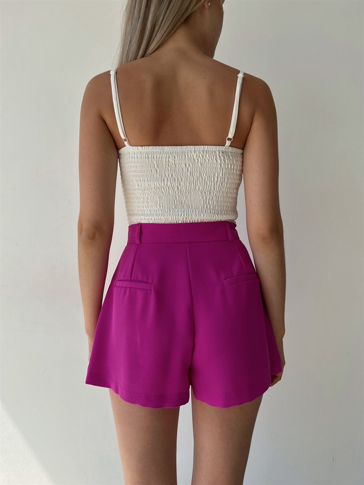 Ayarlanabilir Askılı Gipeli Göğüs Çevresi Taşlı Augere Kadın Beyaz Bluz 22Y000450