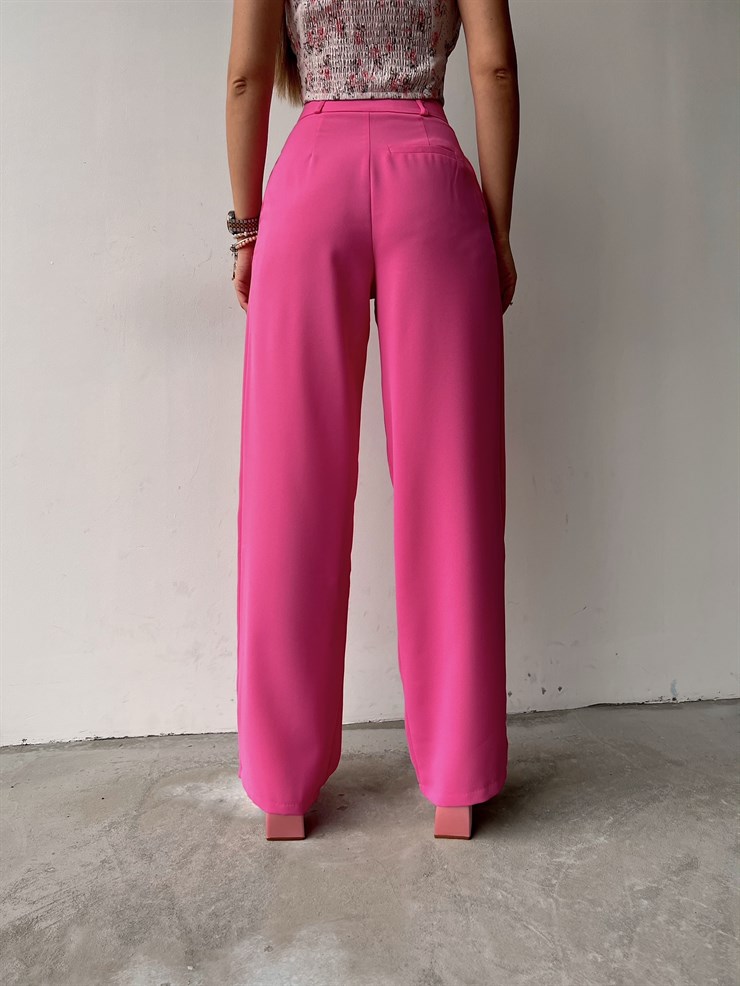 Beli Pileli Palazzo Kadın Pembe Pantolon 22K000117
