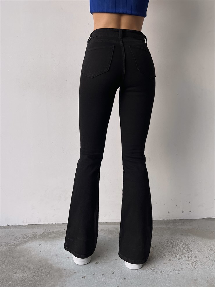 İspanyol Paça Chelsea Kadın Siyah Jean 22K000460