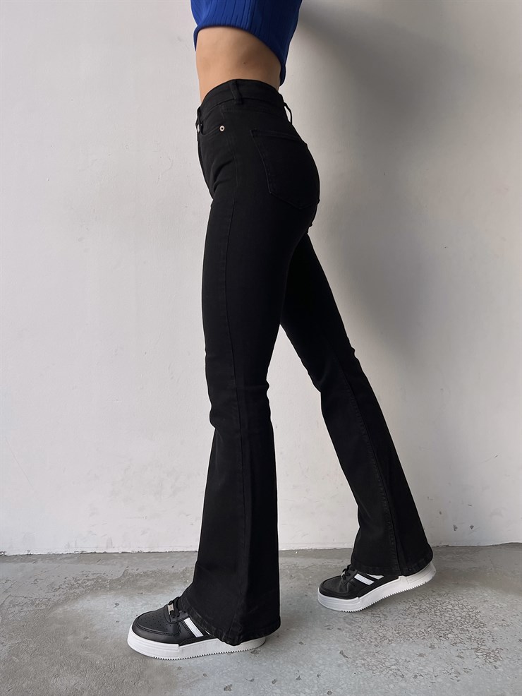 İspanyol Paça Chelsea Kadın Siyah Jean 22K000460