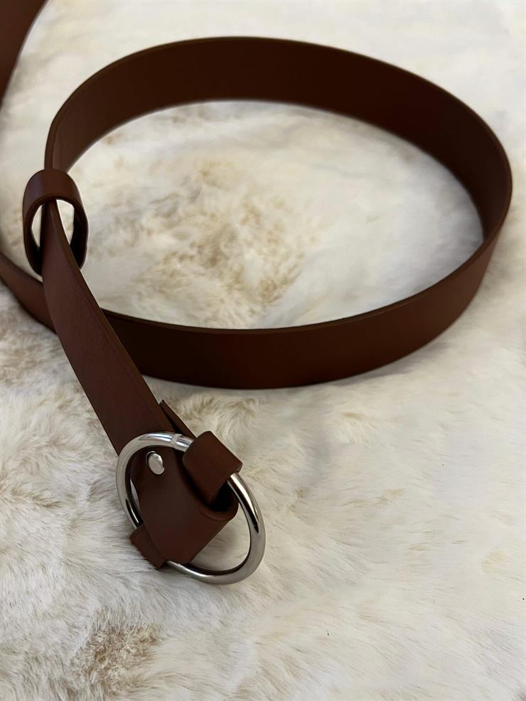 Halka Tokalı Kadın Taba Kemer 23Y000626