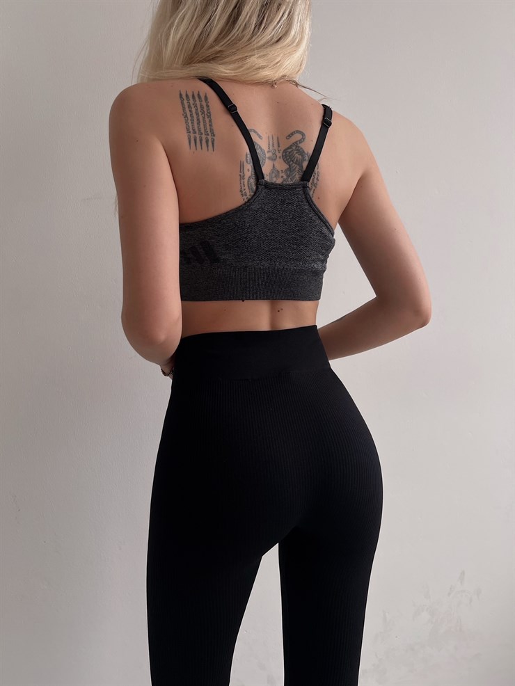 İnce Askılı Destekli Mayra Kadın Antrasit Bralet 22Y000051