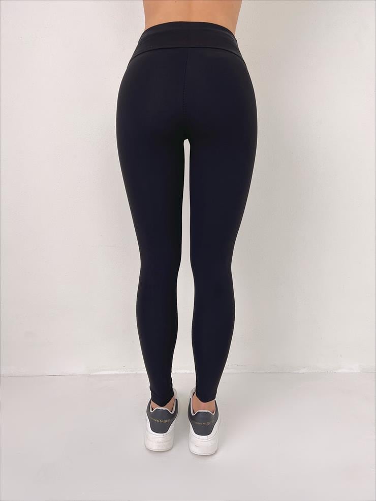 Yüksek Bel Juno Kadın Siyah Tayt 23Y000045