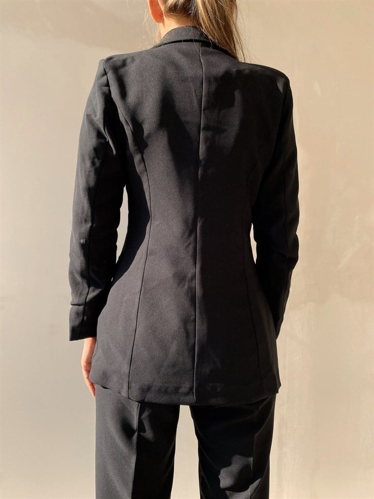 Klasik Pantolon Ceket İkili Wendy Kadın Siyah Takım22K000044