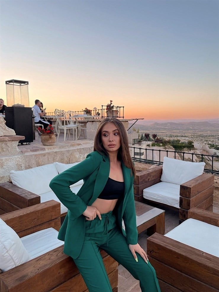 Klasik Pantolon Ceket İkili Wendy Kadın Yeşil Takım22K000044