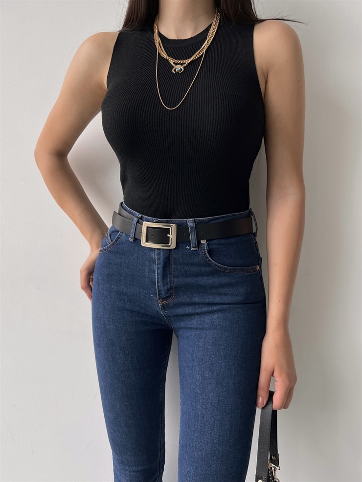 Likralı Yüksek Bel Dar Paça Cayla Kadın Lacivert Skinny Pantolon 22K000563