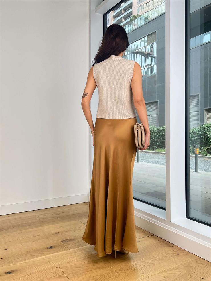 Saten Milovan Tarçın Kadın Etek 25K203