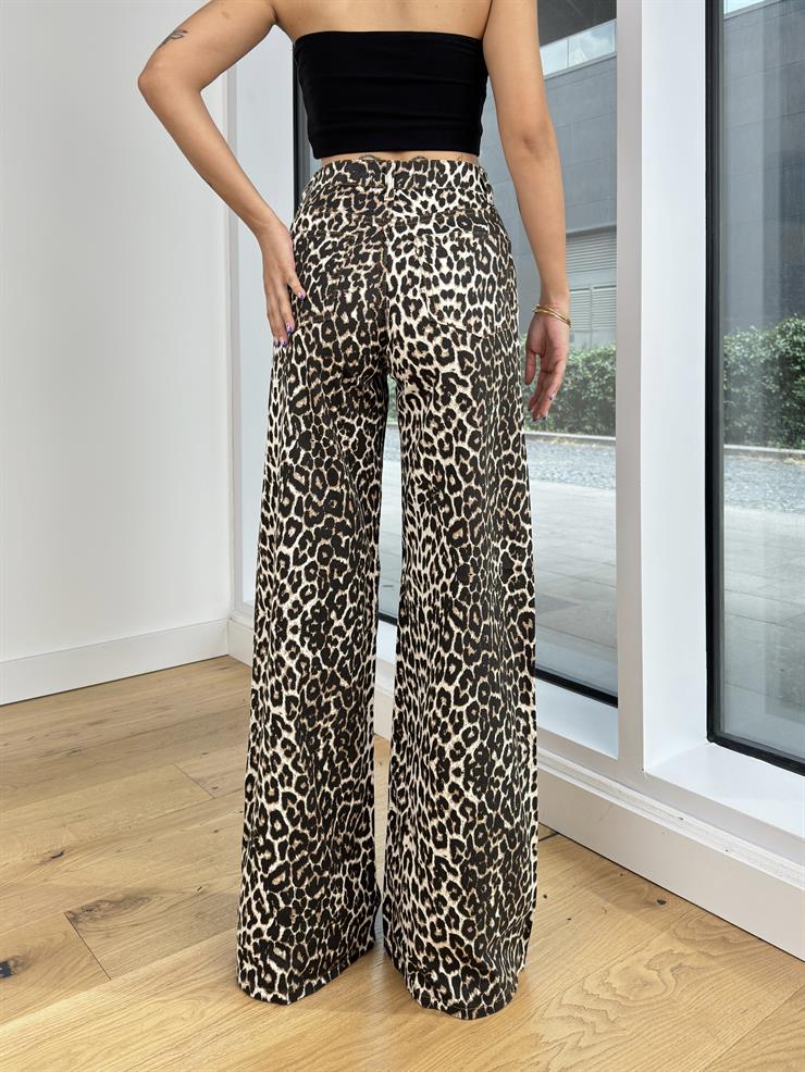 Yüksek Bel Bol Kesim Natanael Kadın Renkli Jeans 25K156