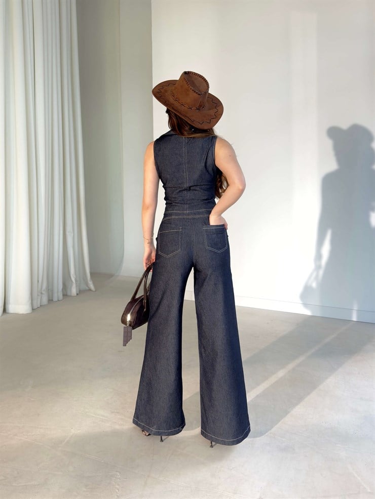 Çift Fermuarlı İkili Nevada Jeans Kadın Takım 26Y201