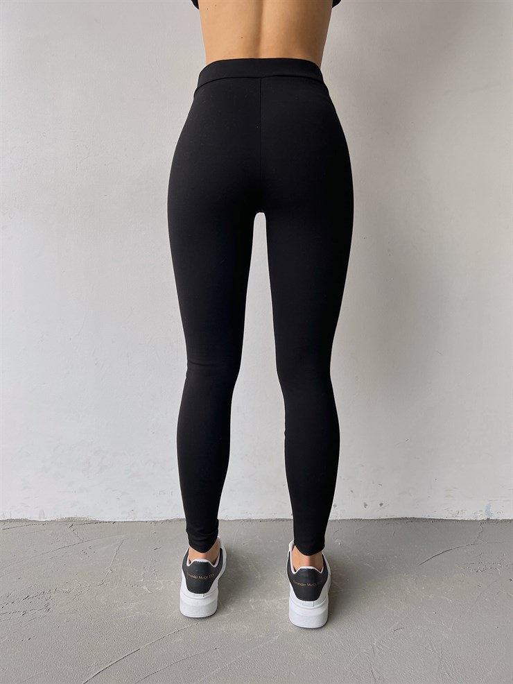 Yüksek Bel Palmiro Kadın Siyah Pantolon 23K000240