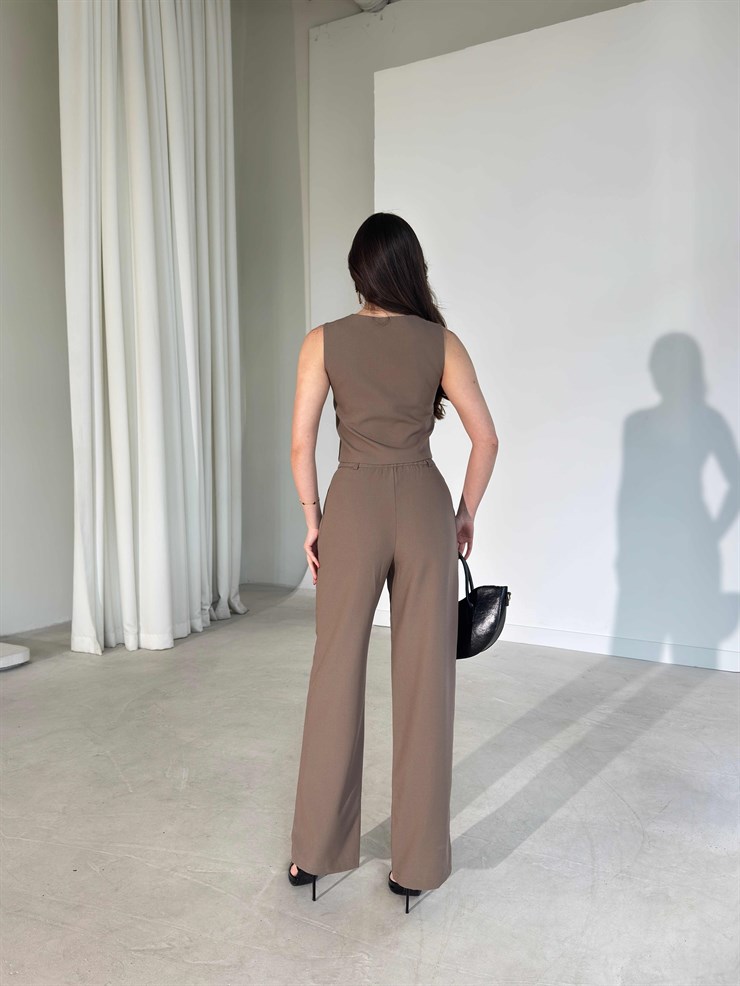 Yelekli Vizon İkili Sarah Kadın Takım 26Y193