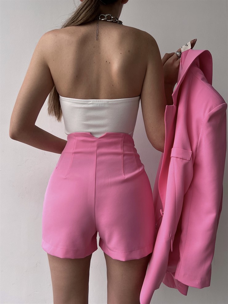 Straplez Kalp Yaka Korse Lexi Kadın Beyaz Crop 22Y000141