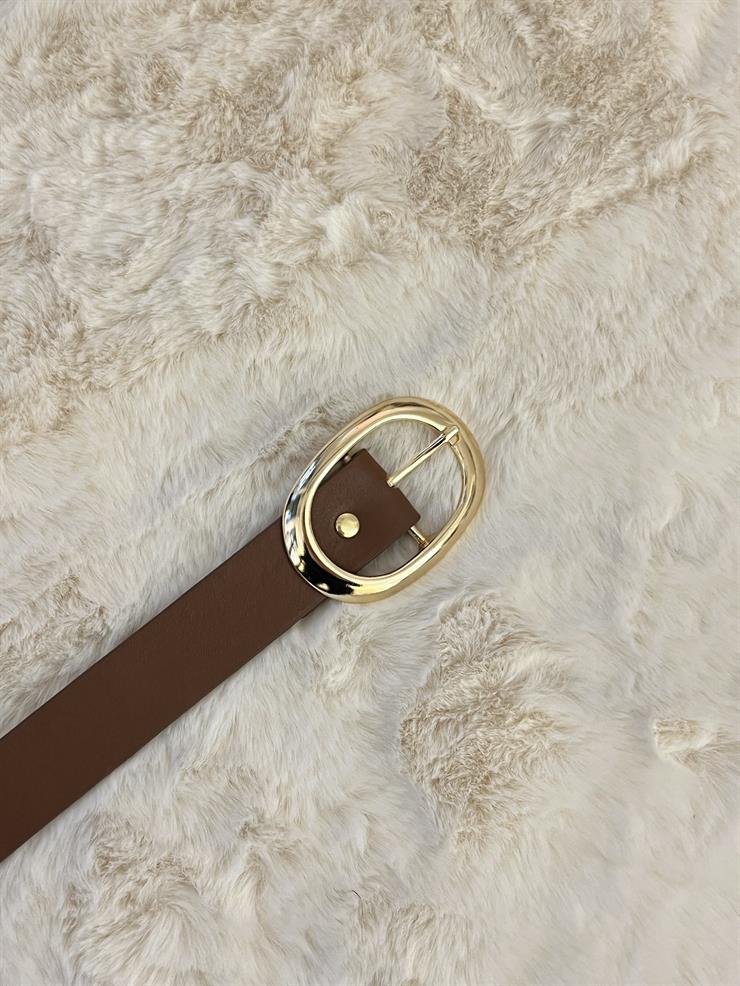 Tokası Gold Kadın Taba Kemer 23Y000628