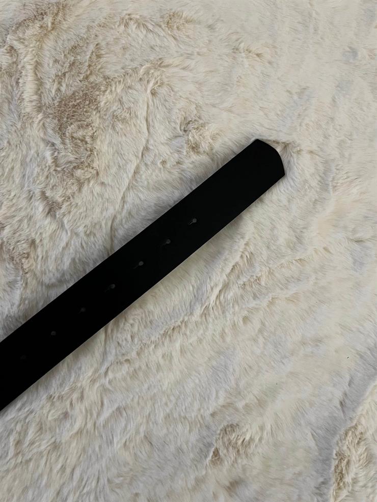 Üstten Toka Takmalı Kadın Siyah Kemer 23Y641