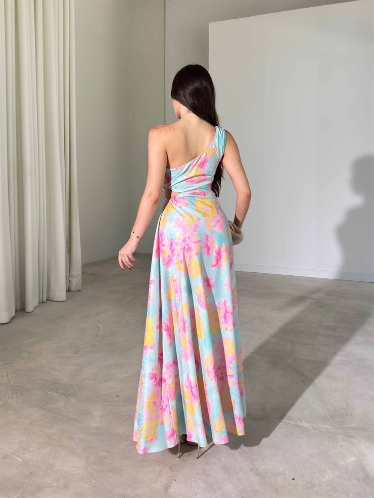 Tek Omuz Pencere Detaylı Maxi Boy Victo Kadın Elbise 26Y428