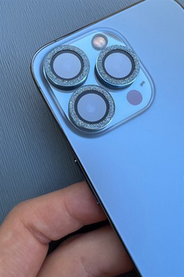 Sierra Blue Pullu İphone Lens Koruyucu